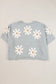 White daisy casual t shirt - tops/tops & tees