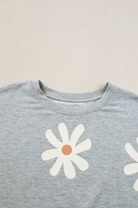 White daisy casual t shirt - tops/tops & tees