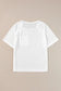 White exposed seam loose t-shirt - t-shirts