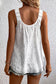 White eyelet embroidery tank top - tops/tank tops