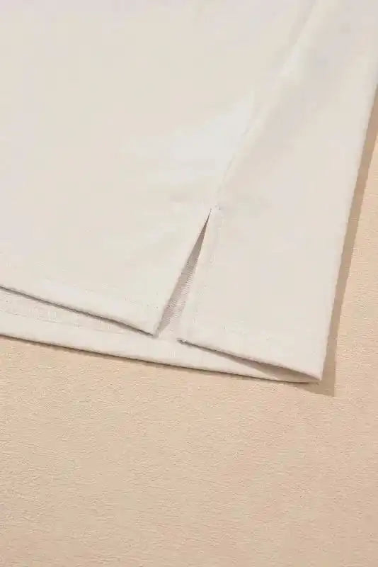 White Floral Crochet T-Shirt Dress - Fashionfitz