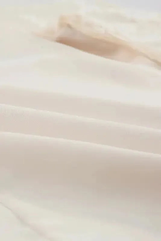 White Floral Lace Sleeve Patchwork Top - Fashionfitz