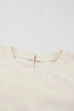 White Floral Lace Sleeve Patchwork Top - Fashionfitz