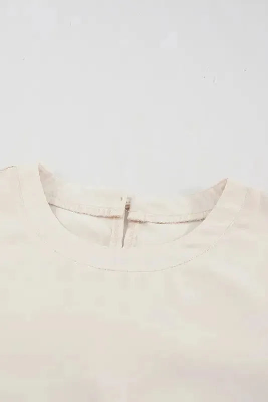 White Floral Lace Sleeve Patchwork Top - Fashionfitz