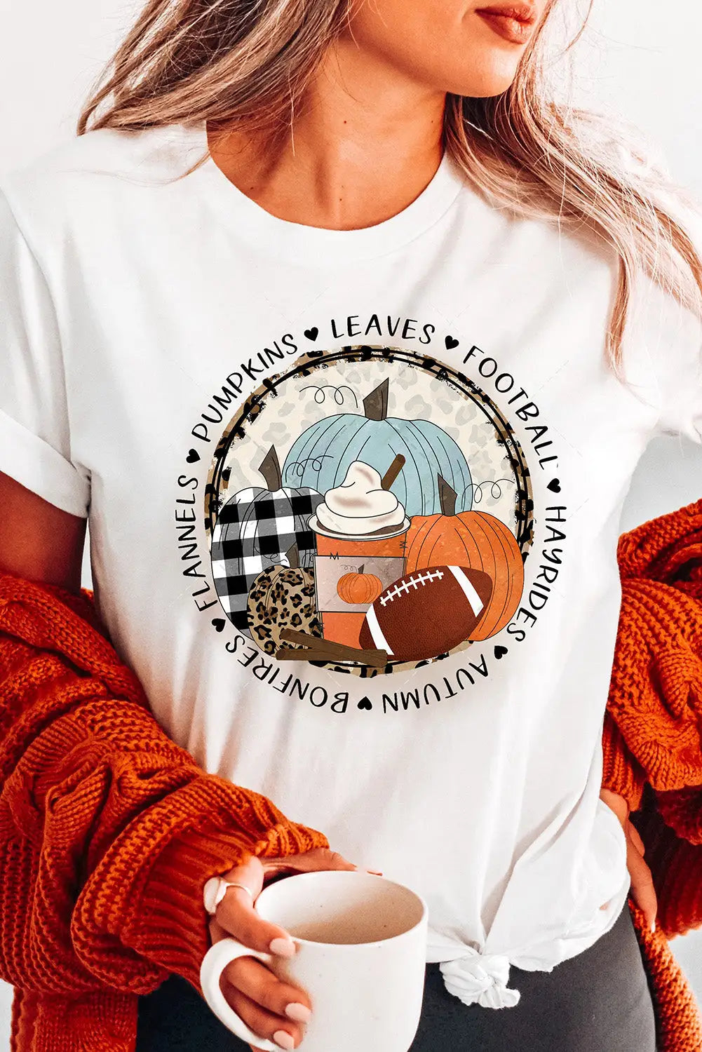 White halloween boo letter graphic t-shirt
