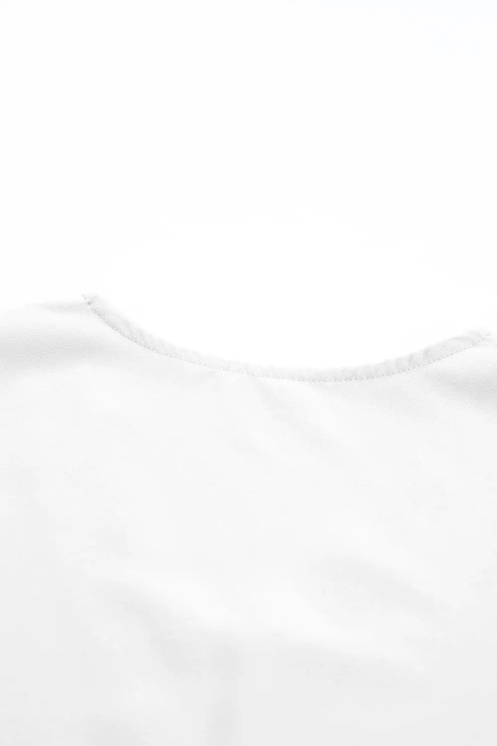 White lace trim short sleeve ruffled mini dress - dresses