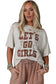 White lets go girls western boots tee - t-shirts