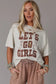 White lets go girls western boots tee - t-shirts