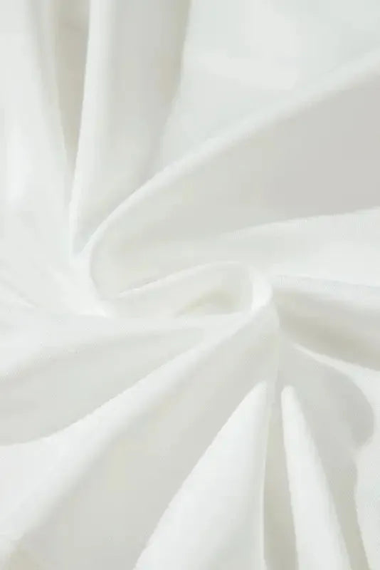 White Mesh Patchwork Bodysuit - Fashionfitz