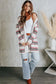 White open front draped geometric cardigan - sweaters & cardigans