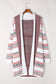 White open front draped geometric cardigan - sweaters & cardigans