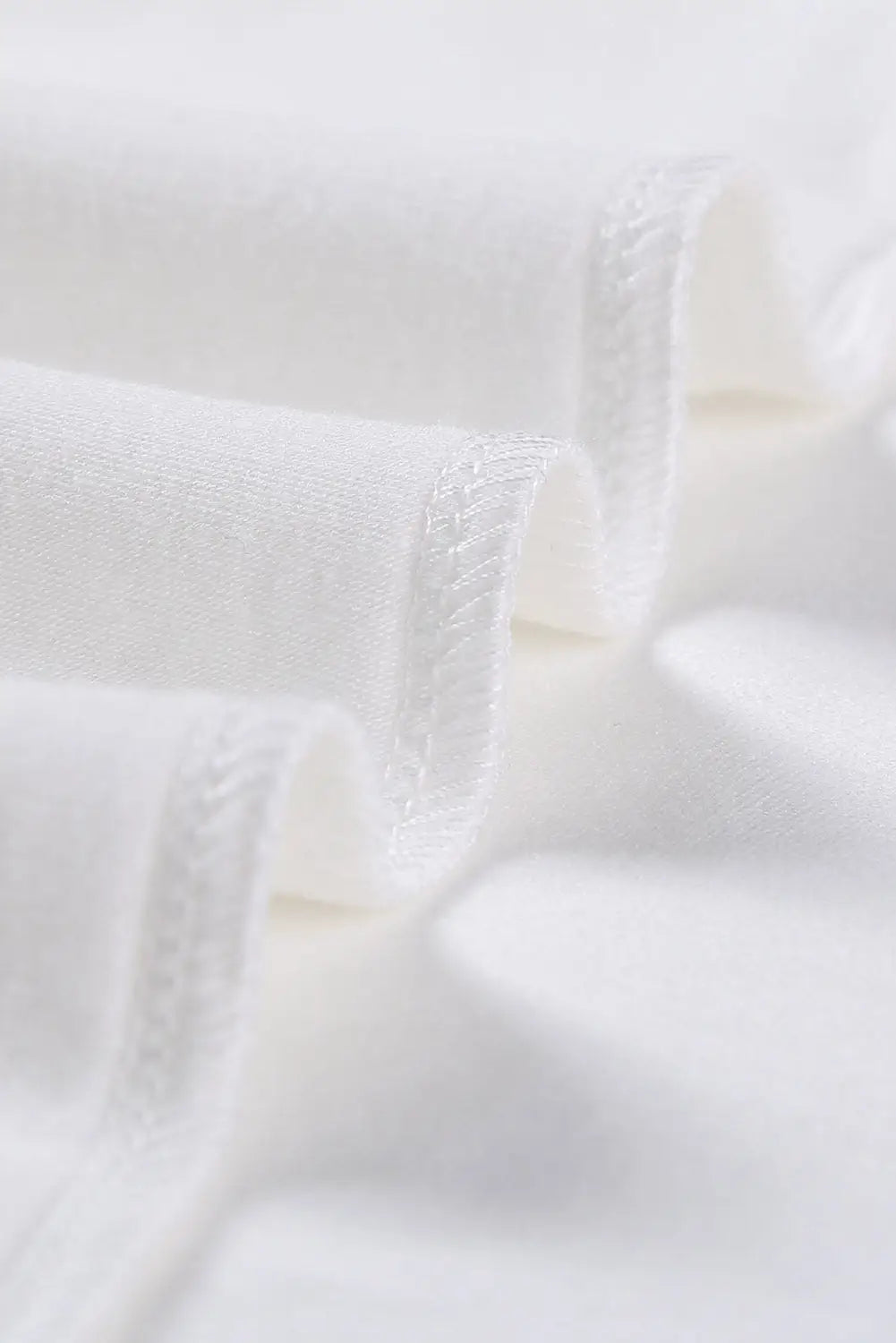 White plus size stripes stitching sleeve v neck t-shirt - tops & tees
