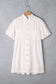 White Puff Sleeve Mini Dress - Fashionfitz