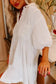 White Puff Sleeve Mini Dress - Fashionfitz