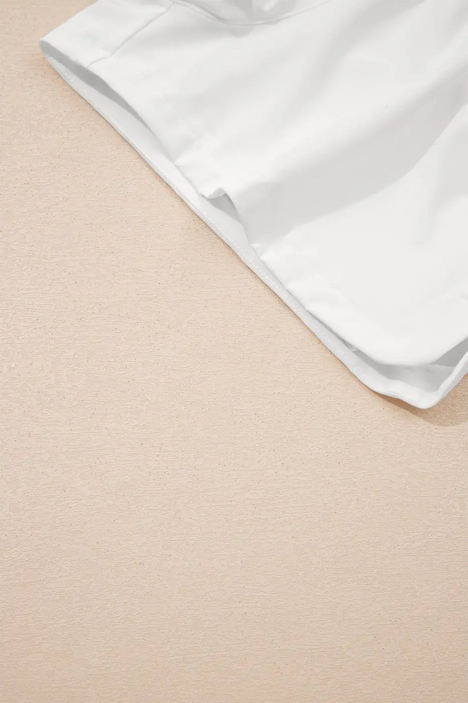 White ribbed high waist athletic shorts women | workout activewear