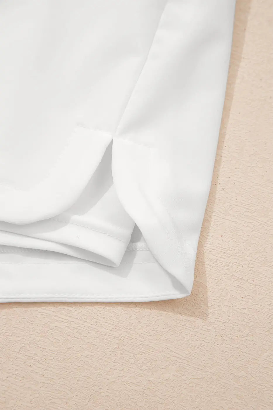 White ribbed high waist athletic shorts women | workout activewear