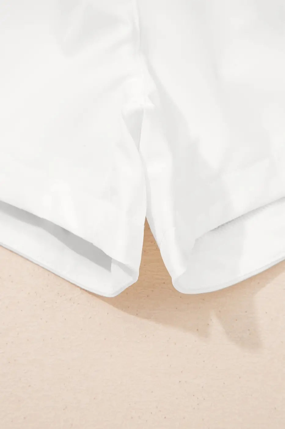 White ribbed high waist athletic shorts women | workout activewear