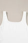 White ribbed slim fit tank crop top - tops/crop tops