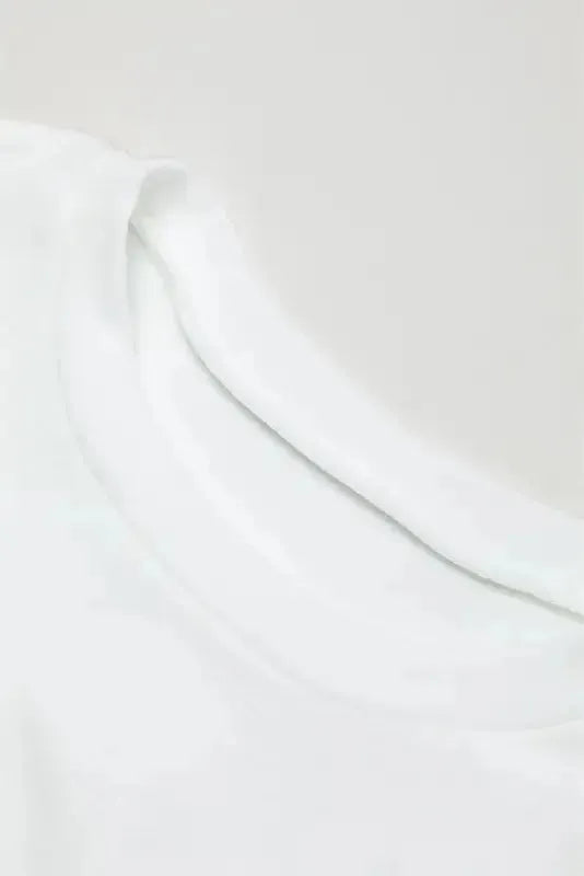 White Sequin Puff Sleeve Shift Mini Dress - Fashionfitz