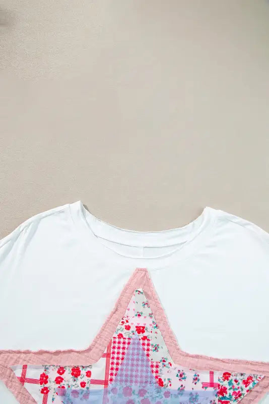 White star loose t-shirt - tops/tops & tees