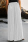 White striped printed slit wide leg high waist pants - bottoms