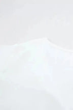 White V Neck Short Sleeve Tee - Fashionfitz