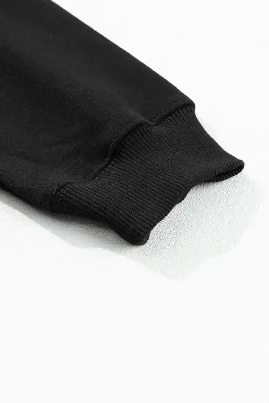 White XOXO Glitter Print Round Neck Casual Sweater - Fashionfitz