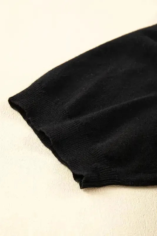 White XOXO Glitter Print Round Neck Casual Sweater - Fashionfitz