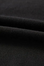 White XOXO Glitter Print Round Neck Casual Sweater - Fashionfitz