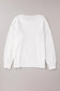 White xoxo glitter print round neck casual sweater