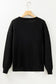 White xoxo glitter print round neck casual sweater