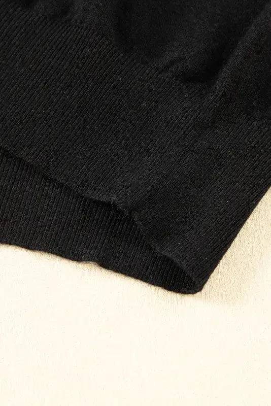 White XOXO Glitter Print Round Neck Casual Sweater - Fashionfitz