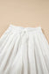 Wide leg linen pants in white casual tie waist