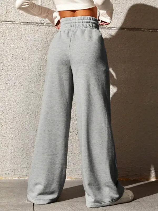 Wide leg loose sweatpants casual trousers