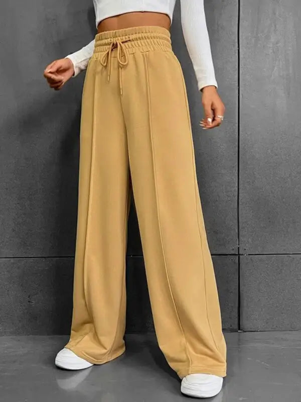 Wide leg loose sweatpants casual trousers