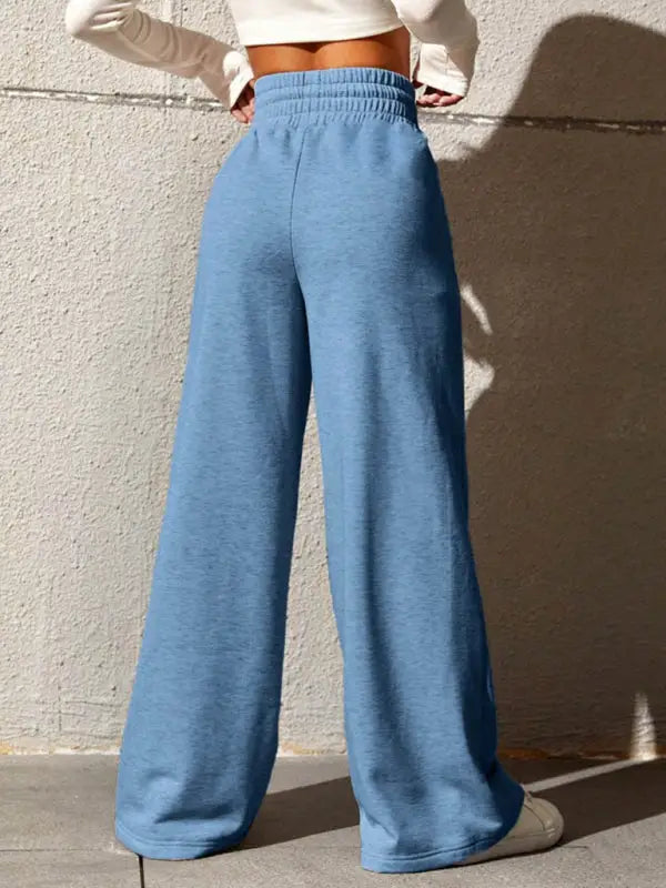 Wide leg loose sweatpants casual trousers