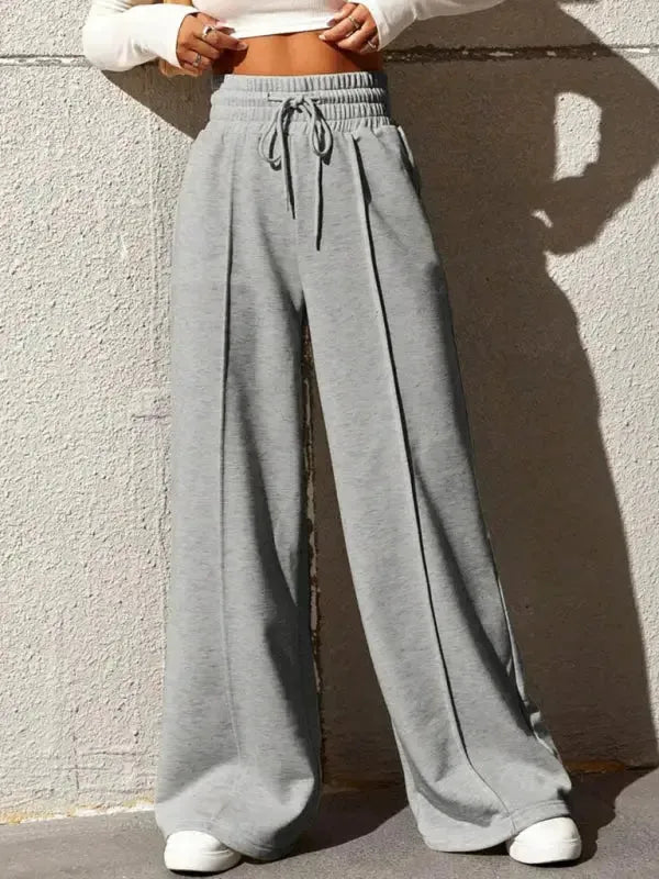 Wide Leg Loose Sweatpants Casual Trousers - Fashionfitz