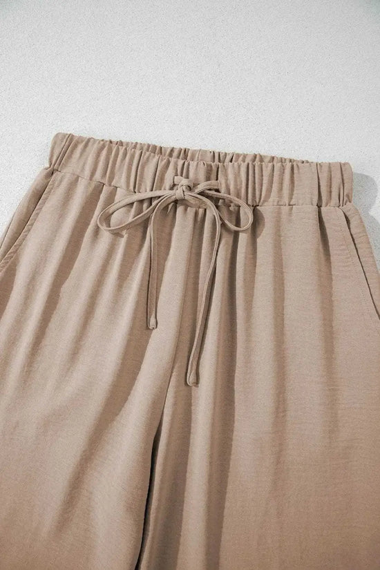 Two Piece Pant Sets Luxury Wide Leg Co-ord Set – Trendy Matching Lounge Outfit