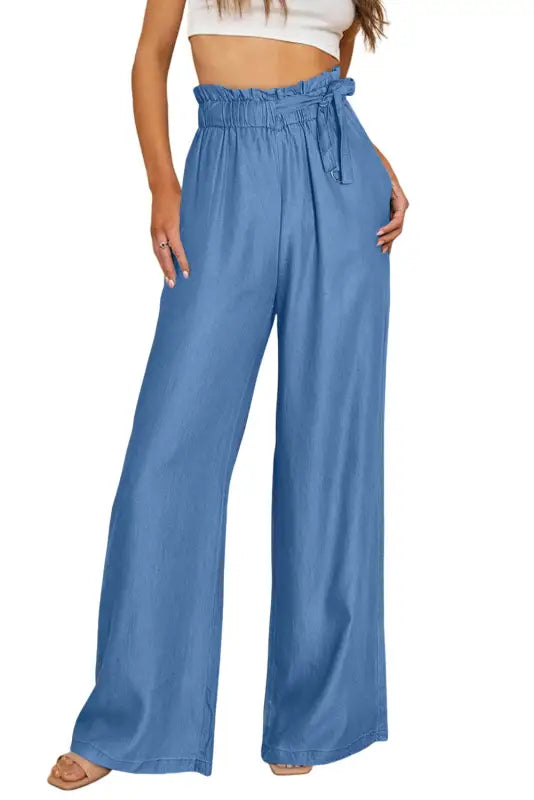 Wide leg tencel jeans