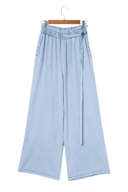 Wide leg tencel jeans