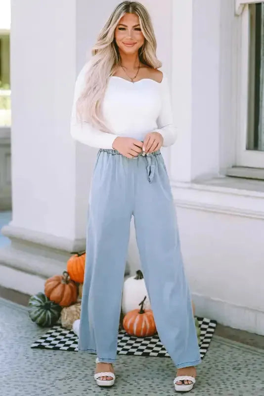 Wide Leg Tencel Jeans - Fashionfitz