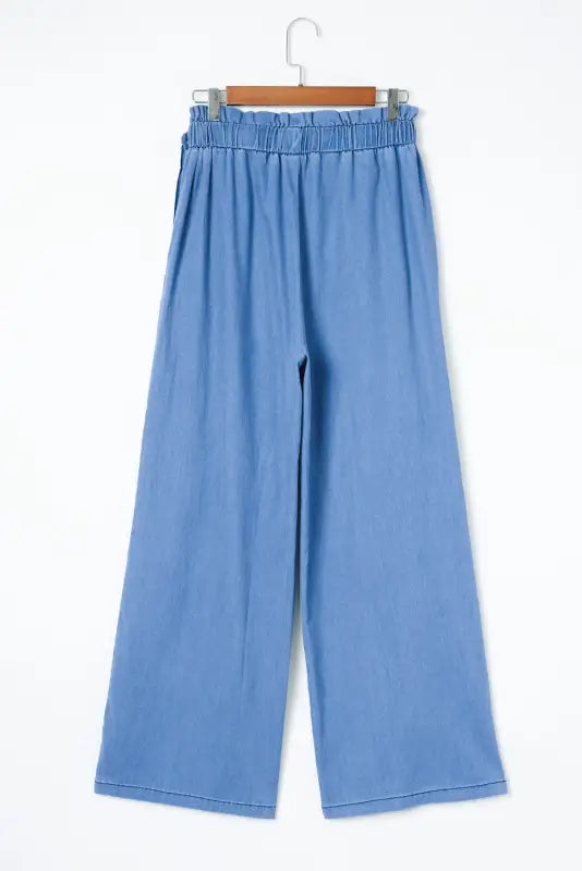 Wide leg tencel jeans