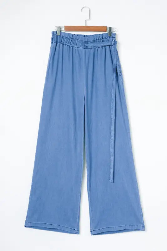 Wide leg tencel jeans