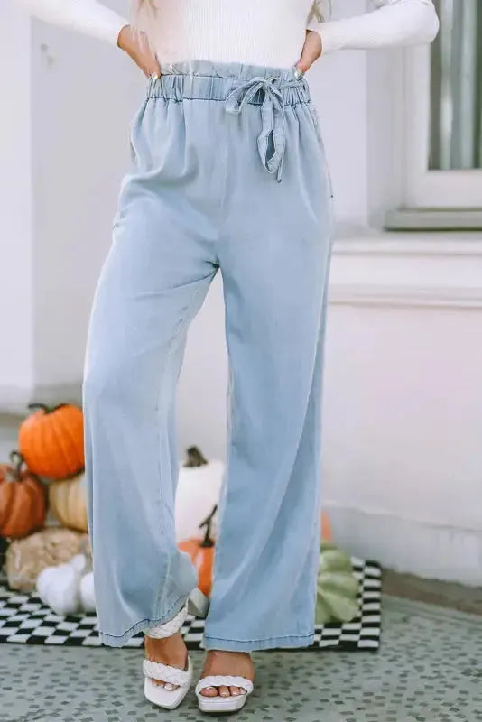 Wide Leg Tencel Jeans - Fashionfitz