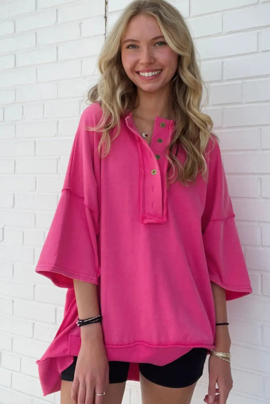 Wide sleeve tunic top | women’s tops | fashionfitz