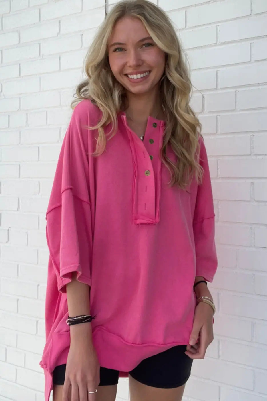 Wide sleeve tunic top | women’s tops | fashionfitz