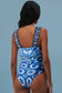 Wide straps one piece swimsuit by fashionfitz