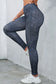 Black wide waistband leopard leggings