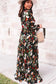 Wild lotus tiered maxi dress - dresses