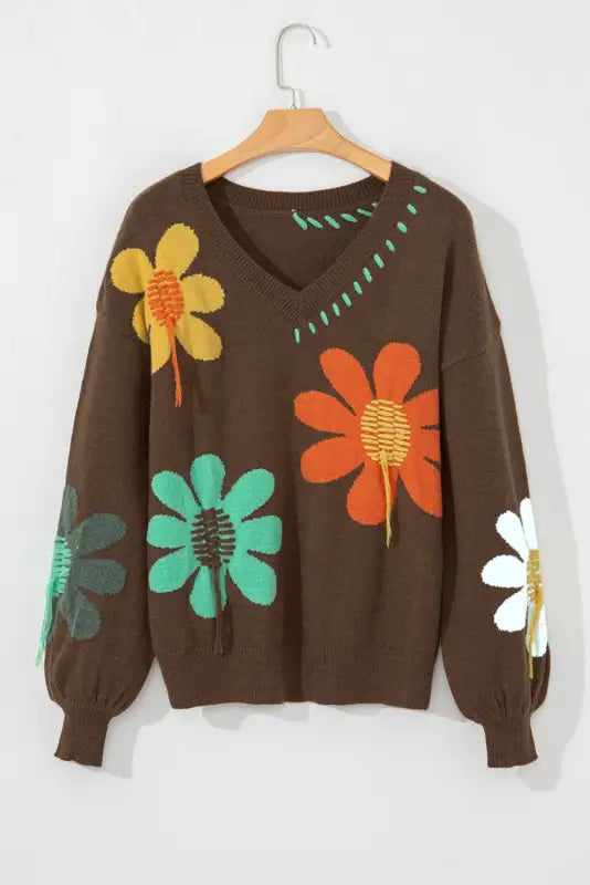 Wildflower hug slouchy sweater - cozy & stylish | fashionfitz